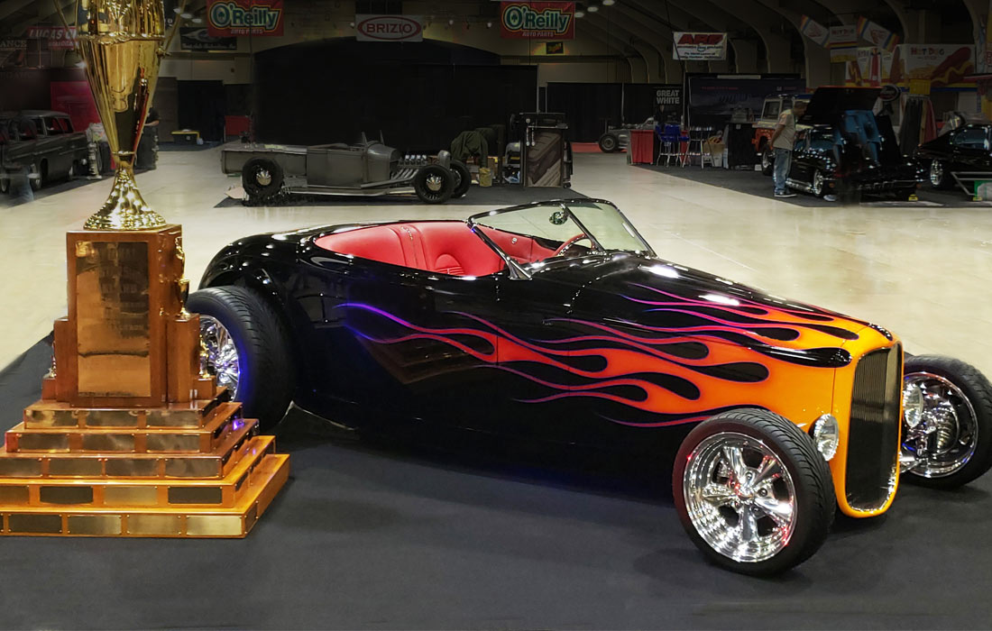 The America's Most Beautiful Roadster winner at the Grand National Roadster Show in 2020