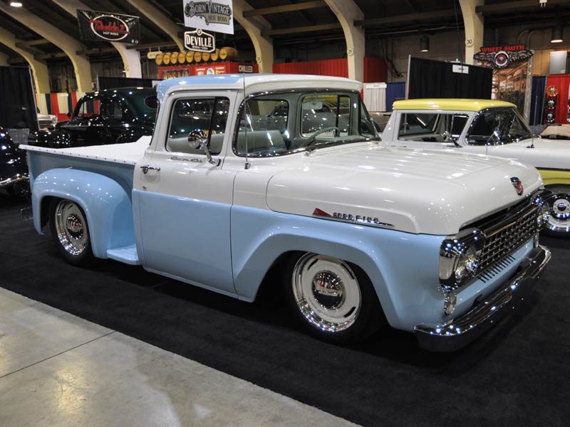 Hot rod on display at Grand National Roadster Show